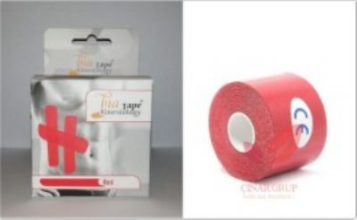 Bia Tape Kinesiology Ağrı Bandı 5cm 5 mt KIRMIZI