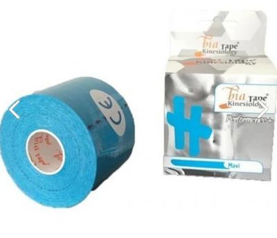 Bia Tape Kinesiology Ağrı Bandı 5cm 5 mt MAVİ