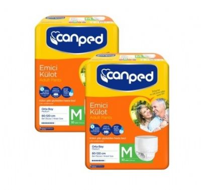 Canped Emici Külot Orta (Medium) 30`LU  Hasta Bezi