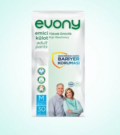 EVONY Emici Külot Medıum 30 Adet Hasta Bezi