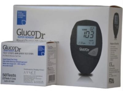 Gluco DR Glucodr Seker Ölçüm Cihazı + 100 Adet Strip