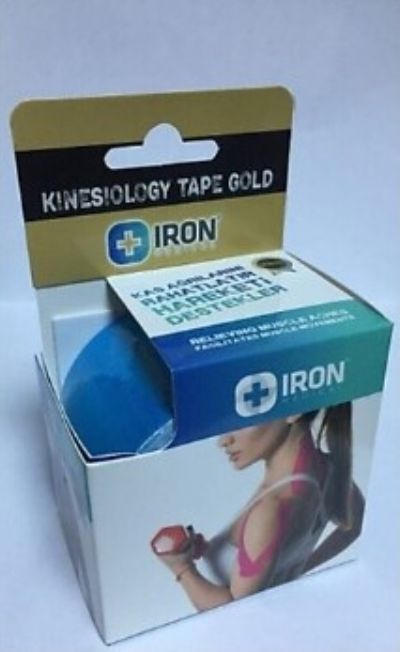 Iron Kınesıo Tape Ağrı Bandı 5cm X 5 Mtr - MAVİ