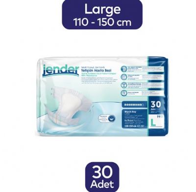 Jender Belbantlı Hasta Bezi Büyük Boy - Large 30 Adet 1 Paket