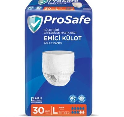 Prosafe Emici Külot Büyük Boy (L) 30`lu Hasta Bezi