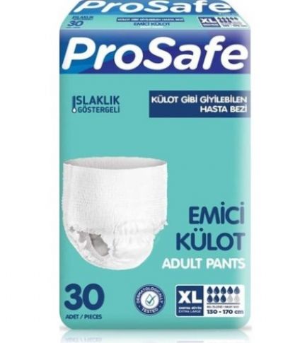 Prosafe Tekstil Yüzey Emici Külot Xlarge 30`Lu Paket Hasta Bezi